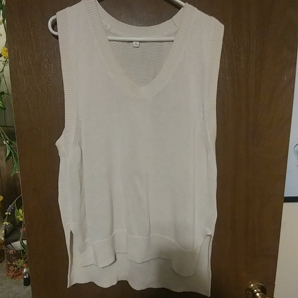 Gap White Knitted Tanktop XL